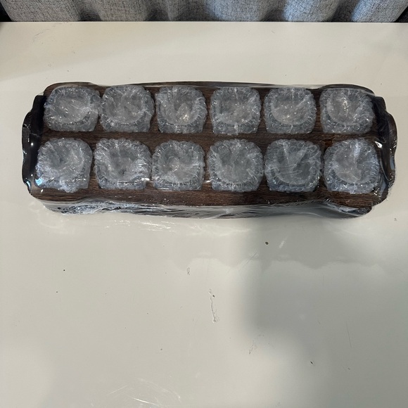 Soujoy 12 shot glass wood holder, pub party club drinking. NWT. - Picture 2 of 5